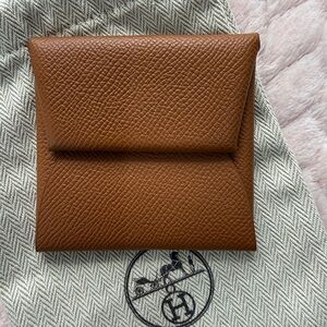 Hermes Bastia change purse in Gold